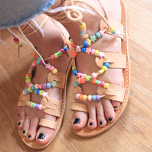 Load image into Gallery viewer, Multicolor Gladiator Sandals
