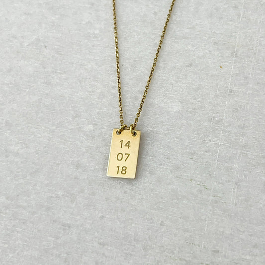 Tiny Tag Necklace