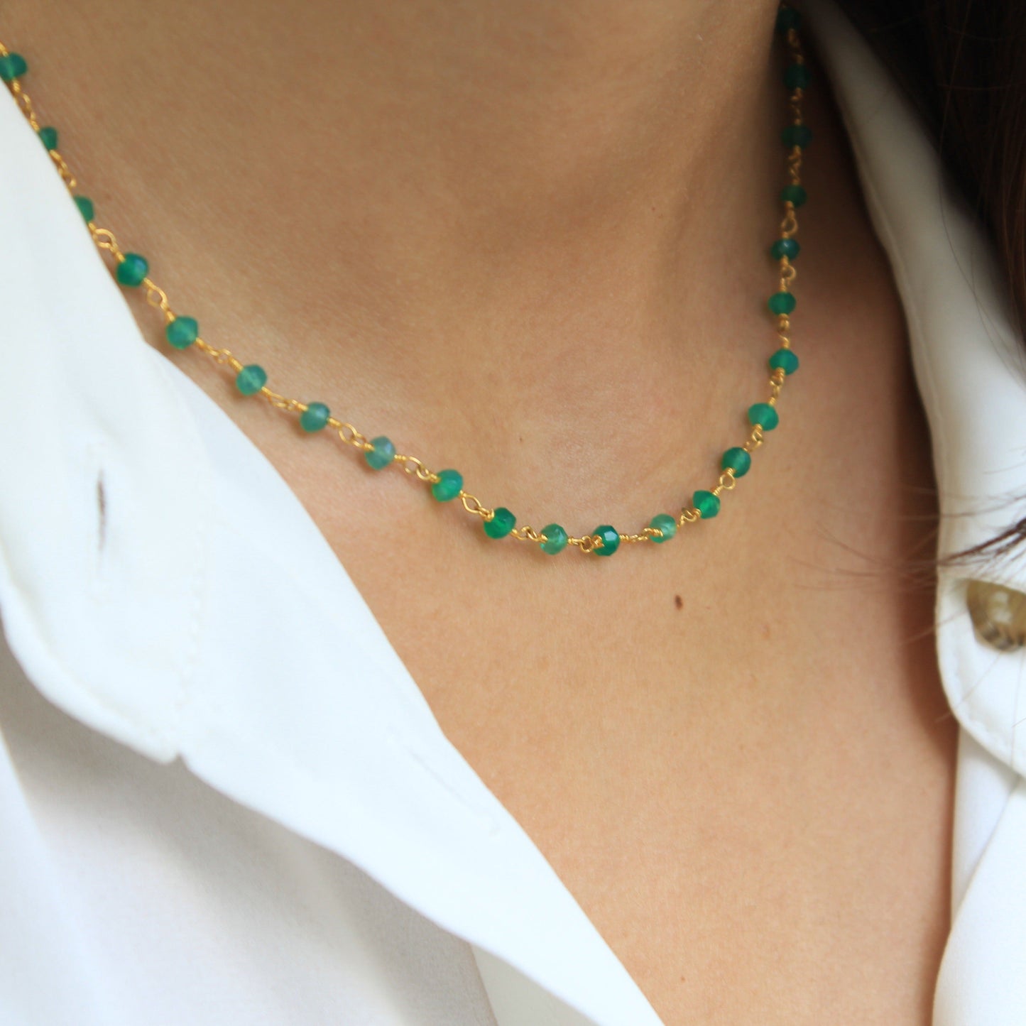 Short Rosary Necklace