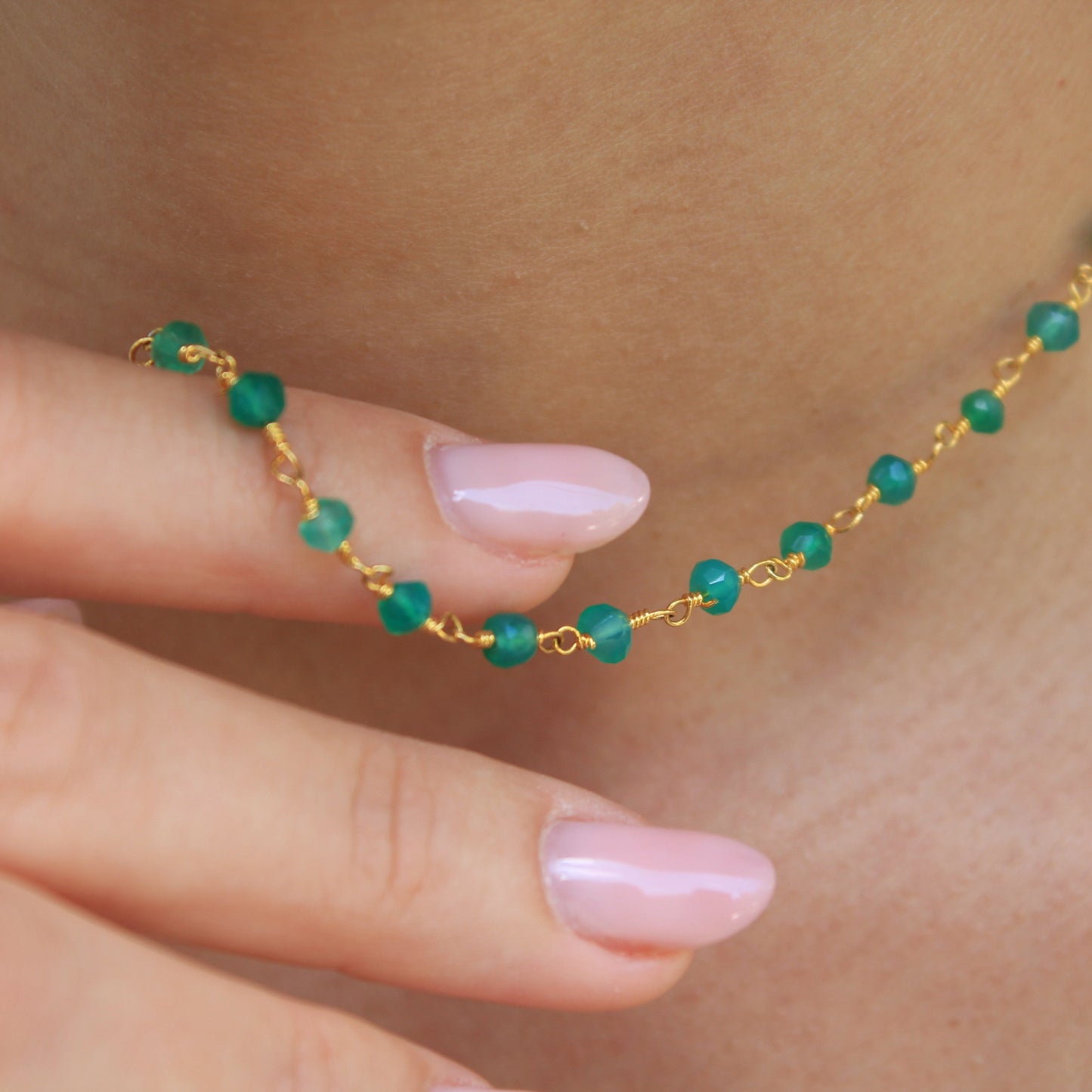 Short Rosary Necklace