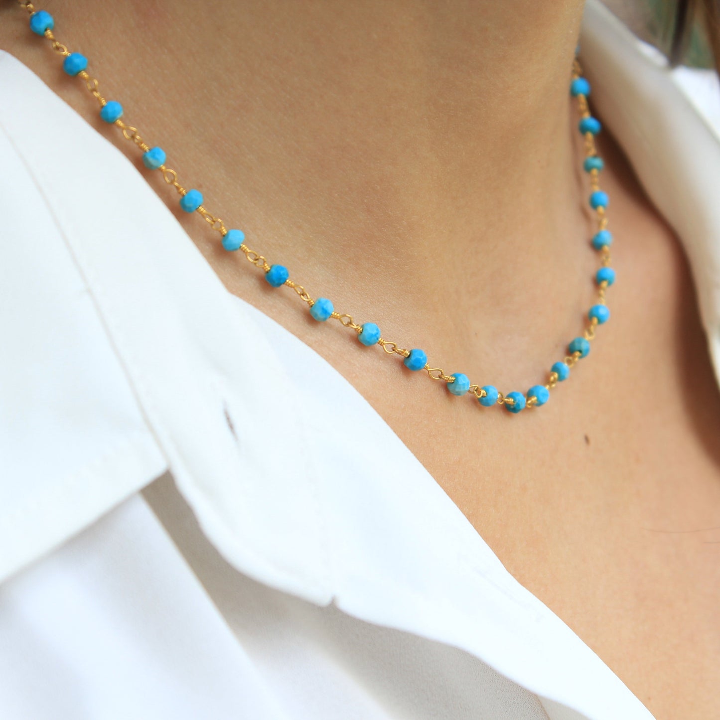 Short Rosary Necklace