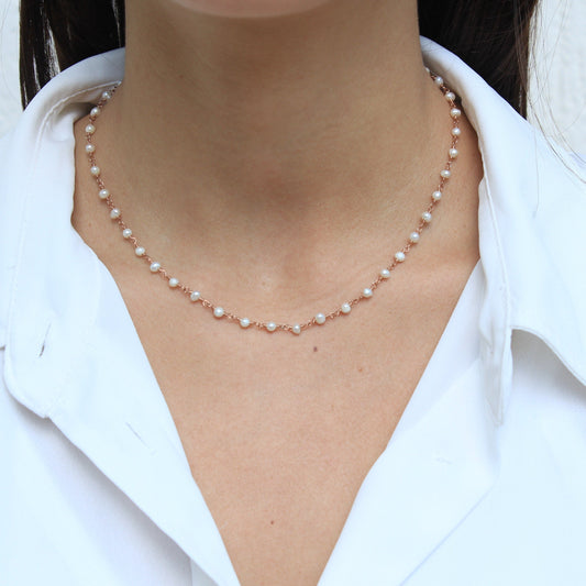 Short Rosary Necklace