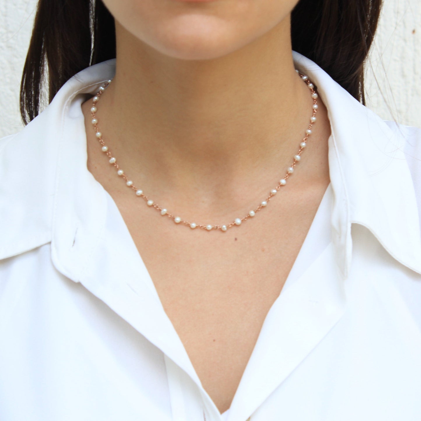 Short Rosary Necklace