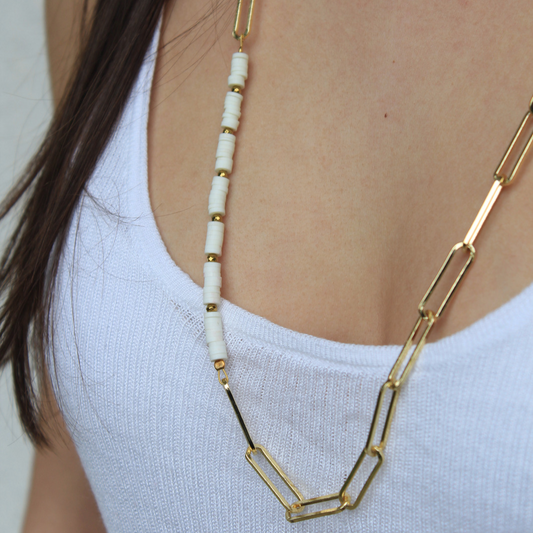 PaperClip Long Necklace