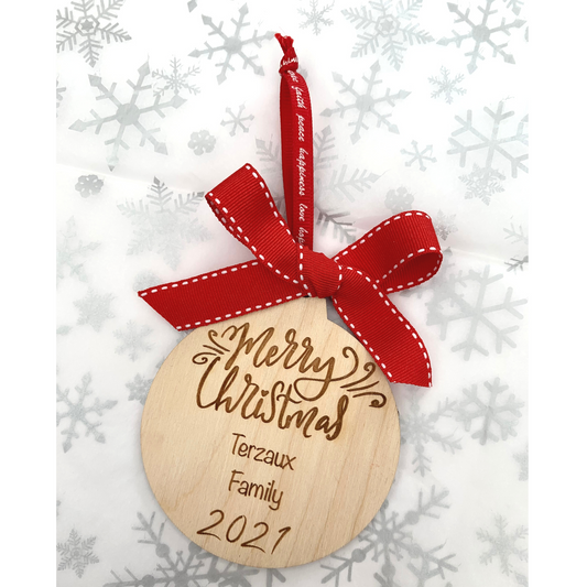 Christmas Wooden Ornament