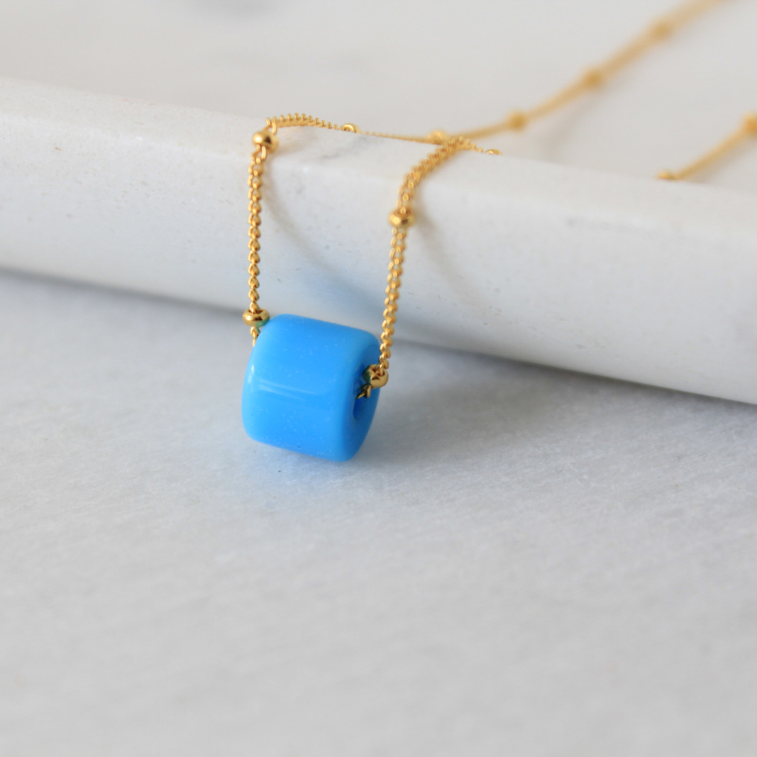 Blue Satellite Necklace