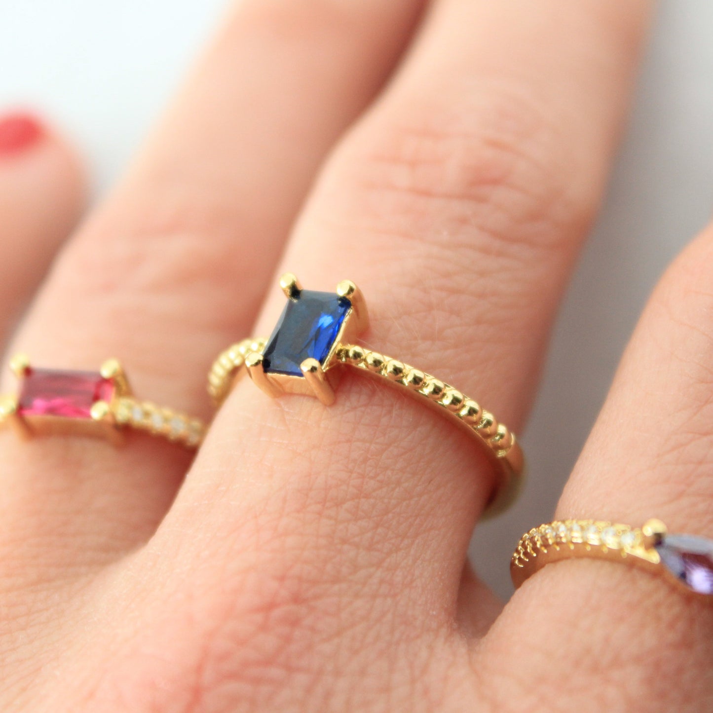 Cobalt Blue Stone Ring