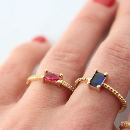 Cobalt Blue Stone Ring