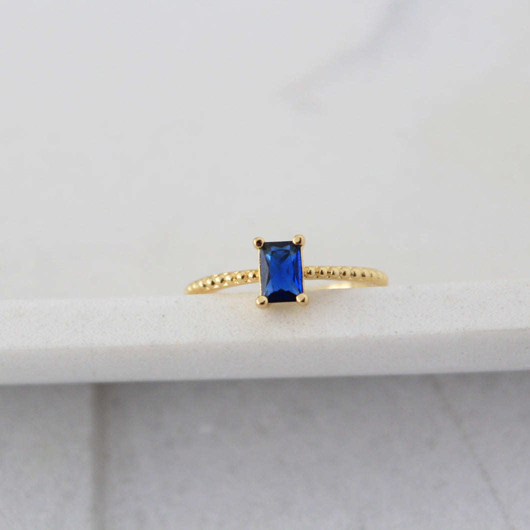 Cobalt Blue Stone Ring