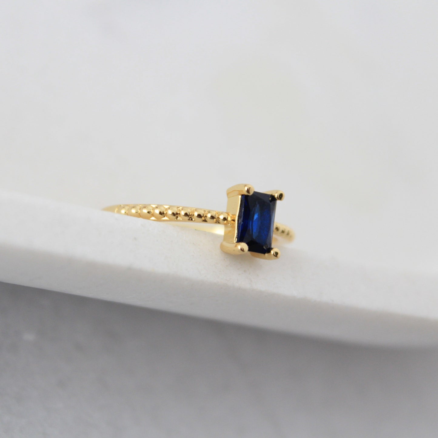 Cobalt Blue Stone Ring