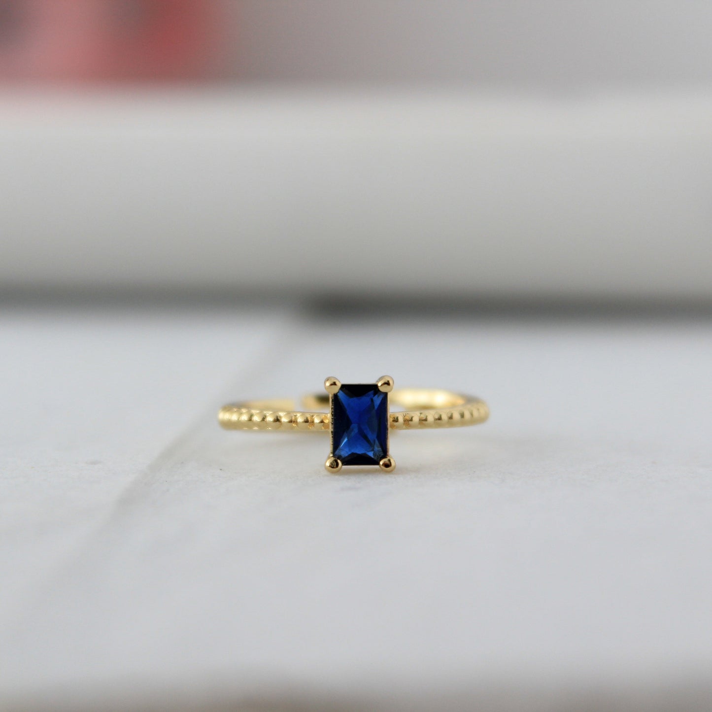 Cobalt Blue Stone Ring