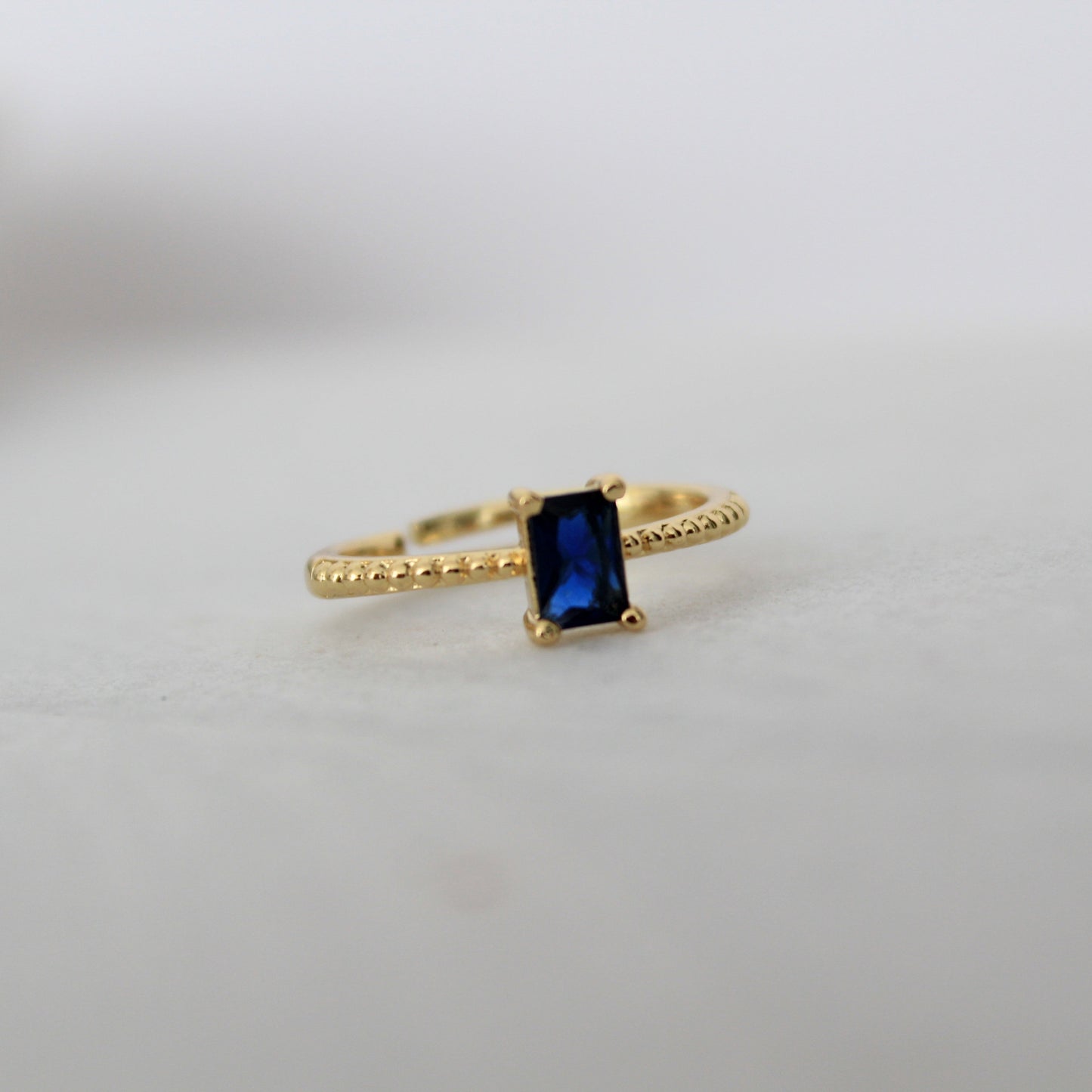 Cobalt Blue Stone Ring