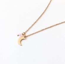 Load image into Gallery viewer, Tiny Moon necklace

