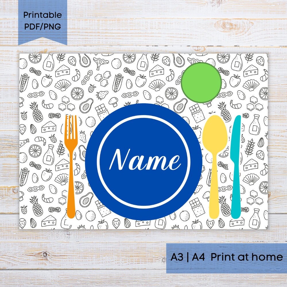 Montessori Blue Placemat