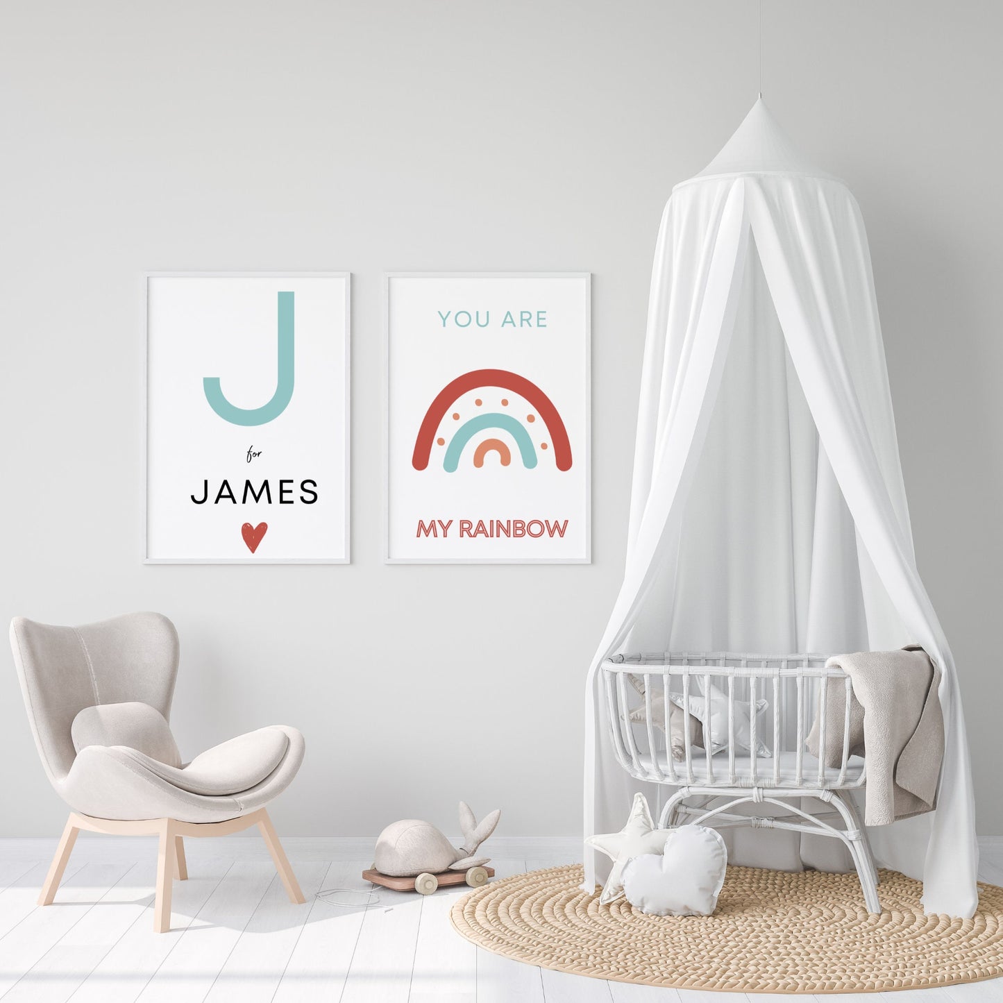 Printable Initial Wall Art