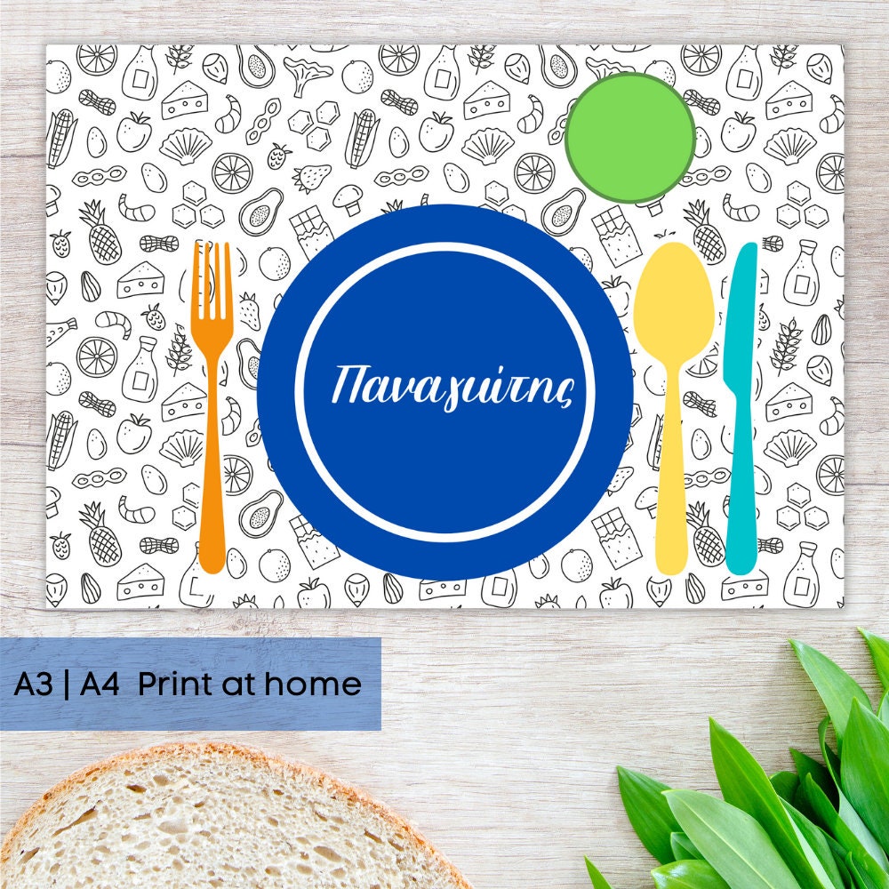 Montessori Blue Placemat