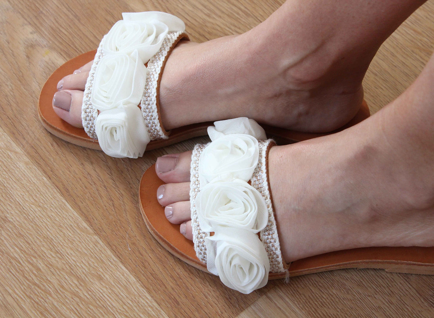 Rose Wedding Slippers