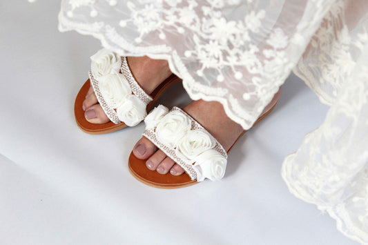 Rose Wedding Slippers