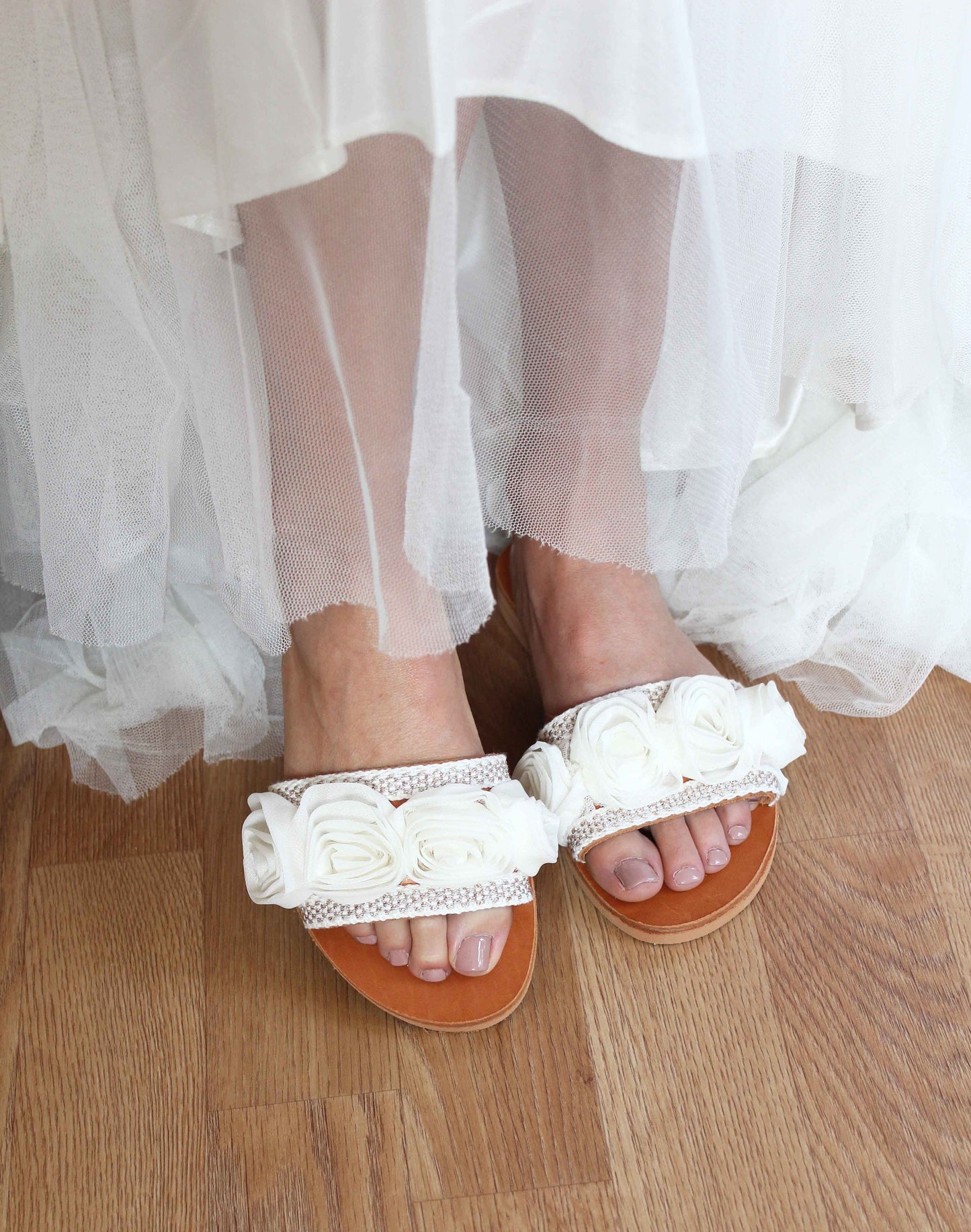 Rose Wedding Slippers
