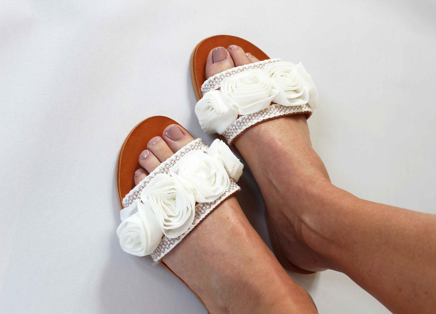Rose Wedding Slippers