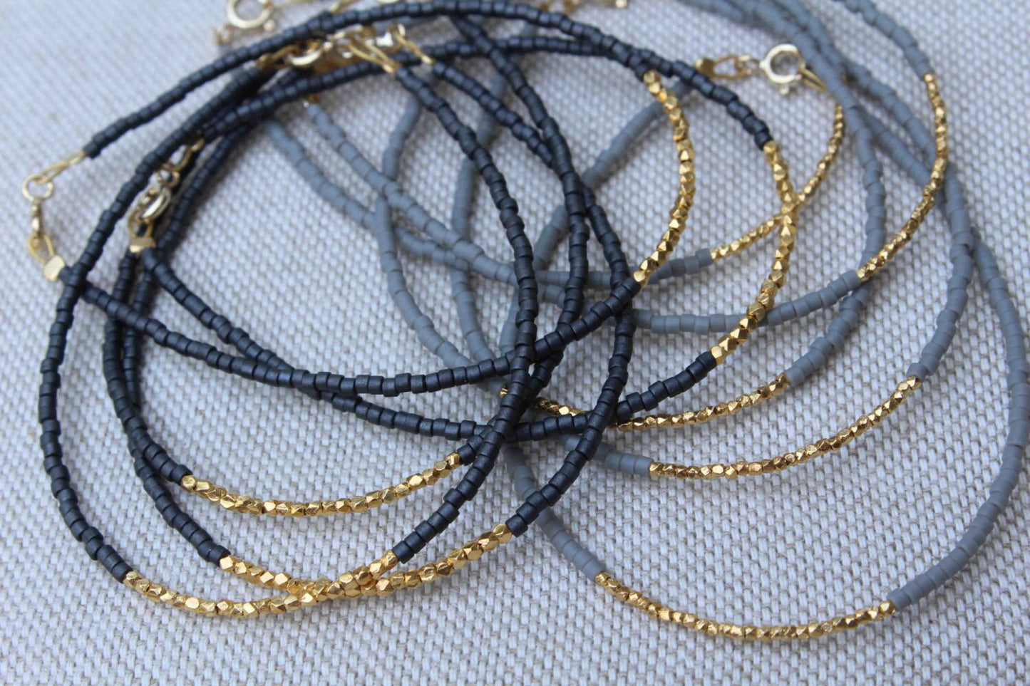 Gold Beaded Bracelet