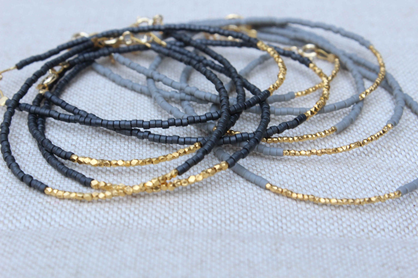 Gold Beaded Bracelet