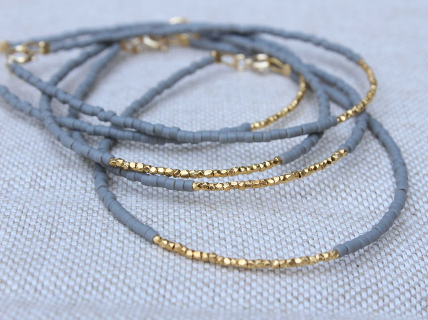 Gold Beaded Bracelet