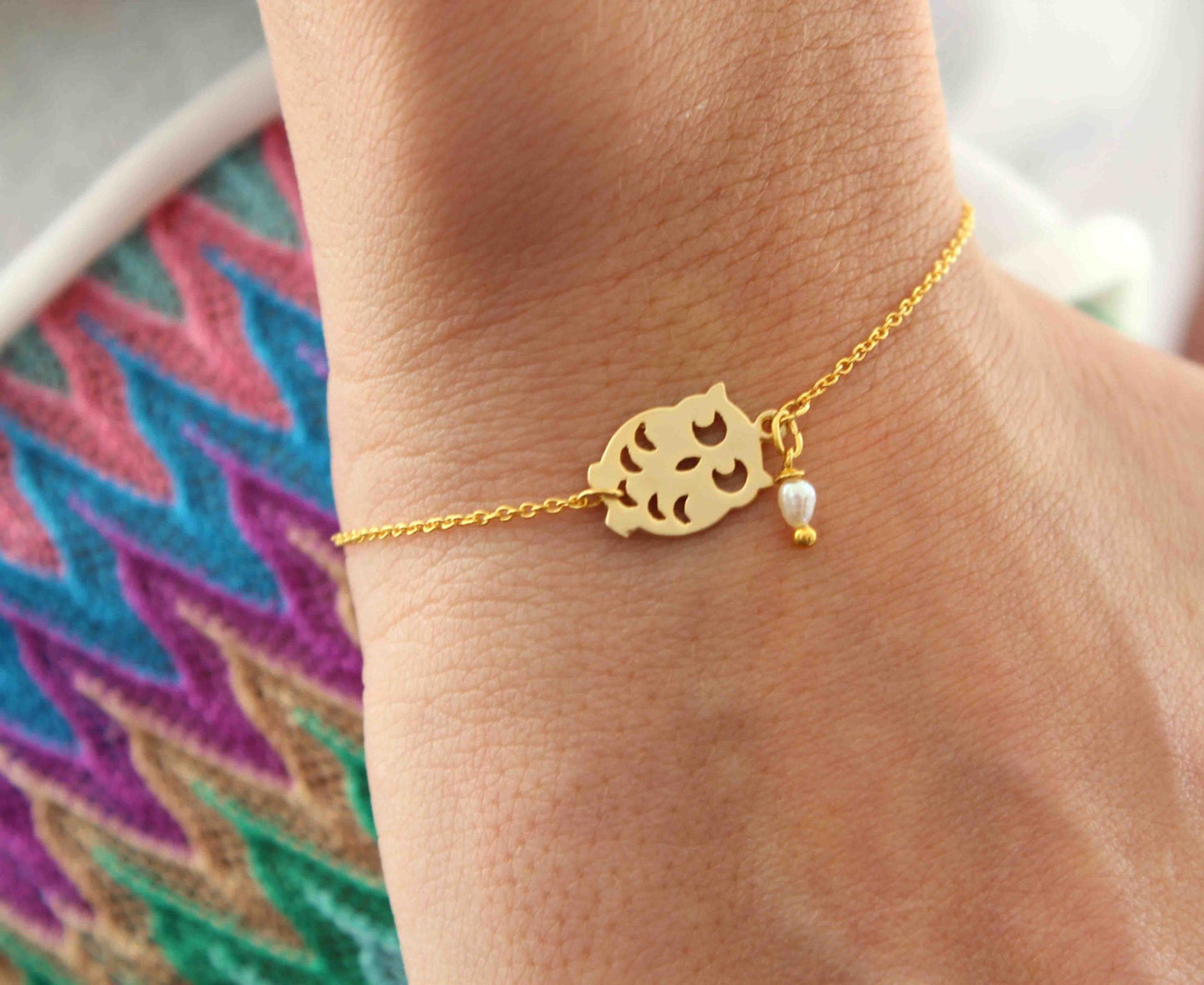 Owl Chain Bracelet