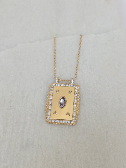 Purple Eye Necklace