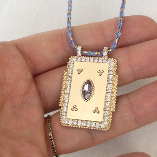 Purple Eye Necklace