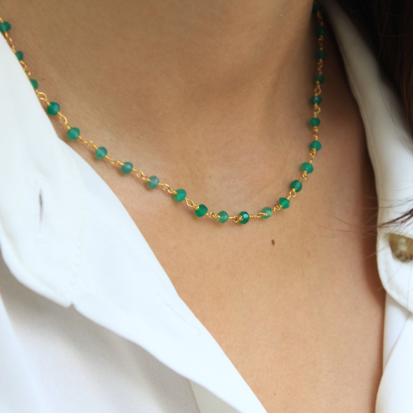 Short Rosary Necklace