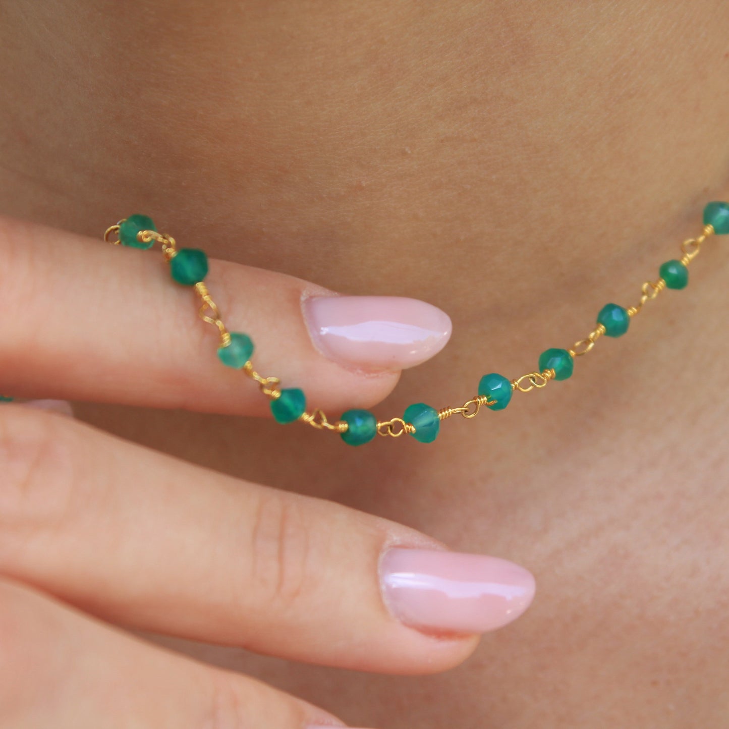 Short Rosary Necklace