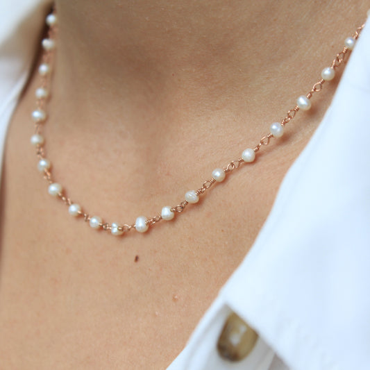 Short Rosary Necklace