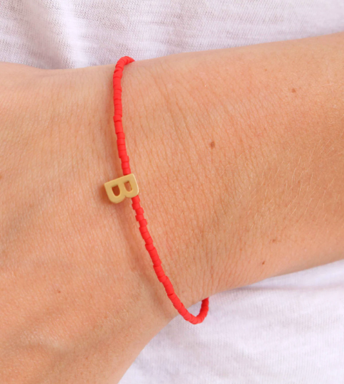 Beaded Letter Bracelet