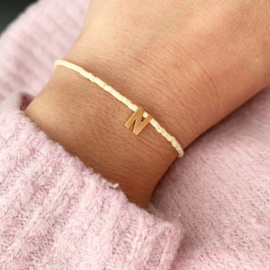 Beaded Letter Bracelet