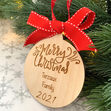 Load image into Gallery viewer, Christmas Wooden Ornament
