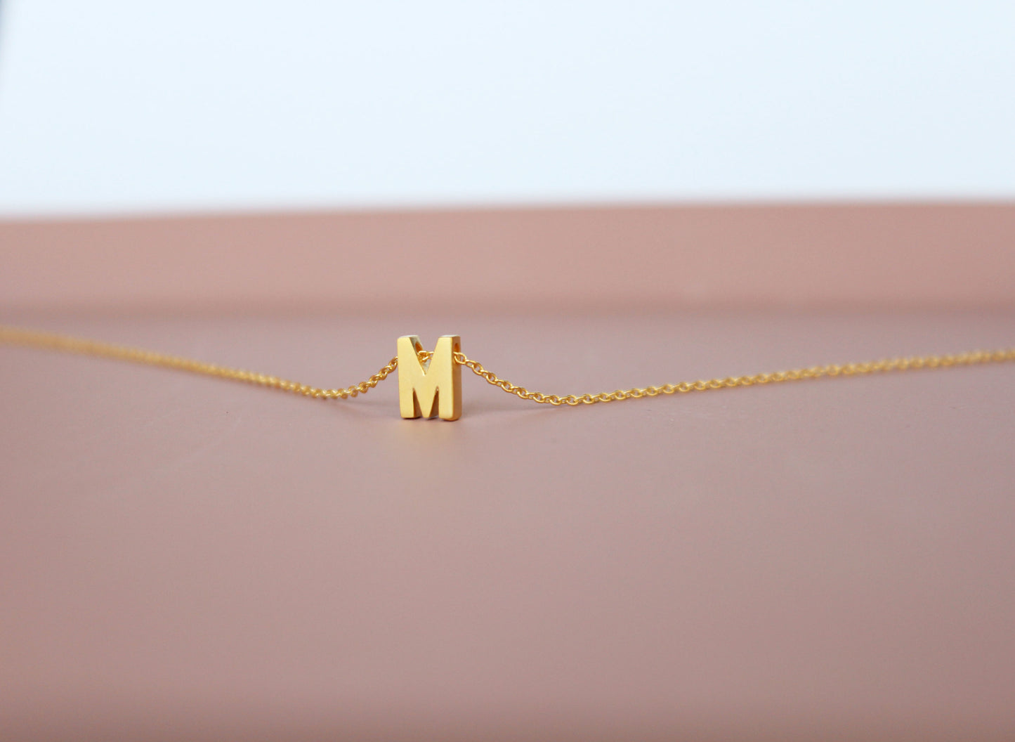 Tiny Initial Necklace