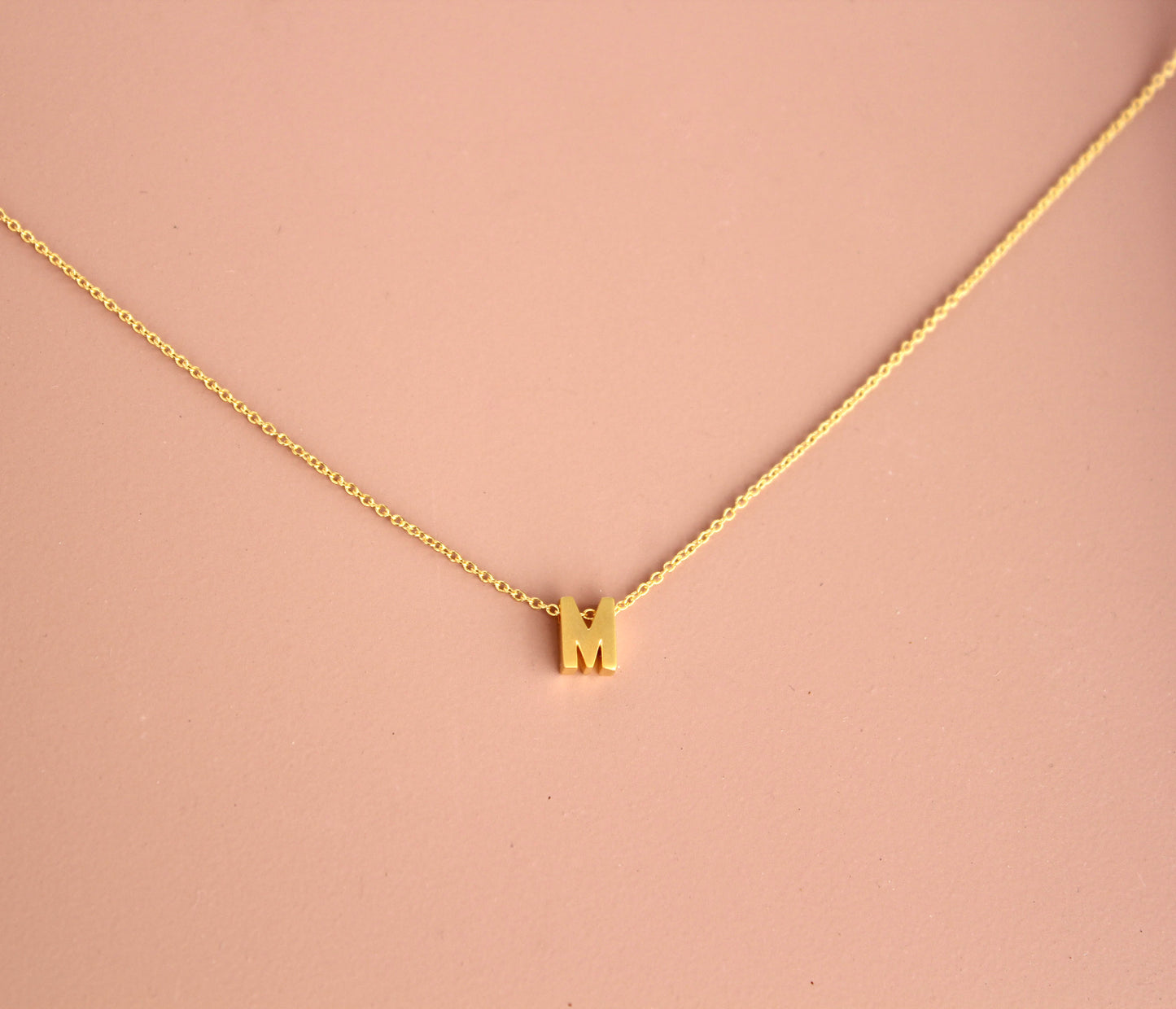 Tiny Initial Necklace