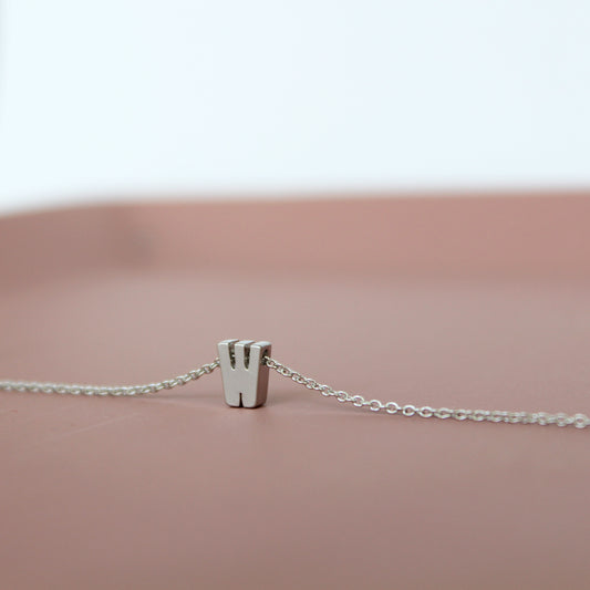 Silver Letter Necklace