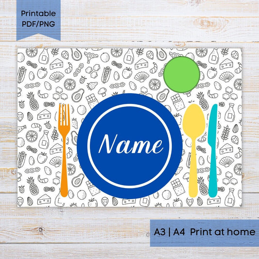 Montessori Blue Placemat