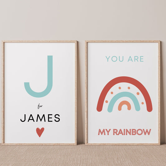 Printable Initial Wall Art