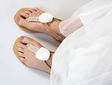Load image into Gallery viewer, Ivory Rose Sandals
