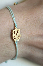 Load image into Gallery viewer, Tiny Gold Matt Owl Bracelet
