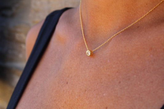 Tiny Cubic Zirconia Necklace